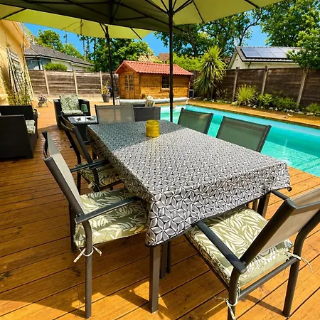 Ferienhaus Agreable Maison Entre Bordeaux Et Le Bassin Avec Option Jacuzzi Saint-Jean-d'Illac